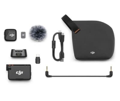 Microphone DM3004 DJI Mic Mini 1 émetteur pour iOS/Android/Caméras via USB-C/Lightning/câble 3,5mm