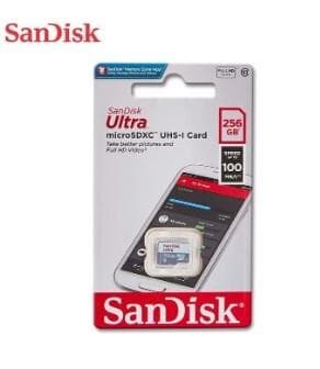 CARTE MEMOIRE SANDISK 256GO ULTRA MICRO SD CLASS10 100MBS