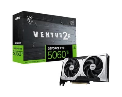 CARTE GRAPHIQUE MSI RTX 5060 TI VENTUS X2 OC PLUS 8GO