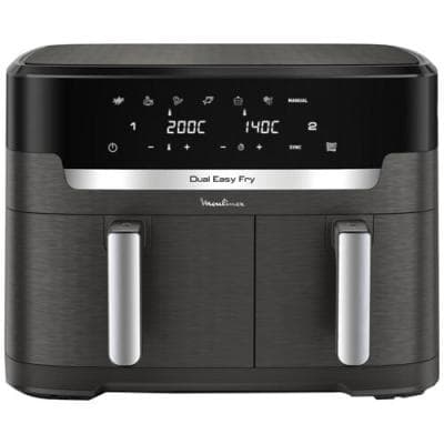 Moulinex Friteuse sans huile 11 L-2700W- XXL DUAL EASY FRY EZ942HF0 Noir