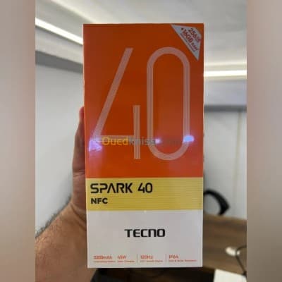 SMARTPHONE TECNO SPARK 40 KM5N - HELIO G81 - DUAL SIM - 8 + 8GB EXTENDED - 256 GO - 6.67" HD+ 120HZ - 50 MP - 5200 MAH - BLACK & WHITE SPARK 40 KM5N SPARK 40 KM5N