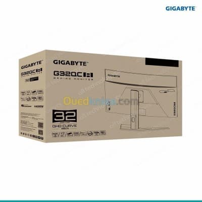 GIGABYTE M32QC - GAMING MONITEURE - 32 2.5K - CURVED - VA - 165HZ - 1MS - HDR -FREESYNC - AJUSTABLE