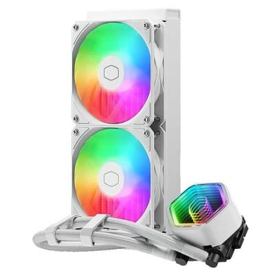 COOLER MASTER MASTERLIQUID II 240MM - WATERCOOLING CORE - RGB - INTEL & AMD - SILENCIEUX - WHITE