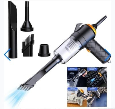 Aspirateur et souffleur 2en1 rechargeable USB compact et puissant