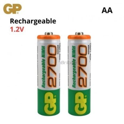 Pile rechargeable GP AA HR6 1.2V 2600mAH (paquét de 2) NIMH