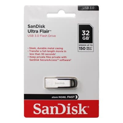 FLASH DISK SANDISK 32 GB ULTRA FLAIR USB 3.0