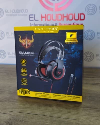 CASQUE MICRO GAMING LED OVLENG GT65 (USB + JACK)