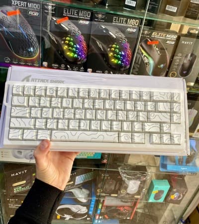 CLAVIER ATTACK SHARK MAGNETIC WHITE X68 HE