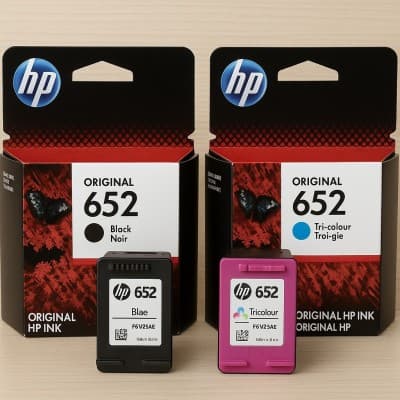 Pack Cartouches HP 652 Originales (Noir & Couleur)