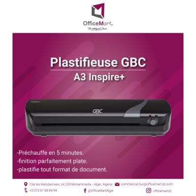 Plastifieuse GBC A3 Inspire+