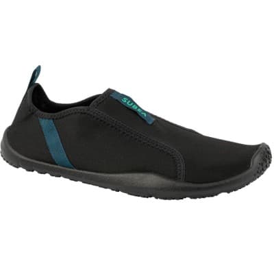 CHAUSSURES AQUATIQUES ÉLASTIQUES ADULTE - AQUASHOES 120 NOIR