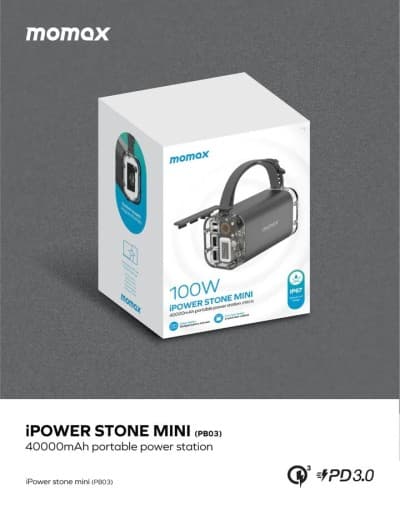 Momax 40000 mAh Power Bank Power Stone Mini 100W