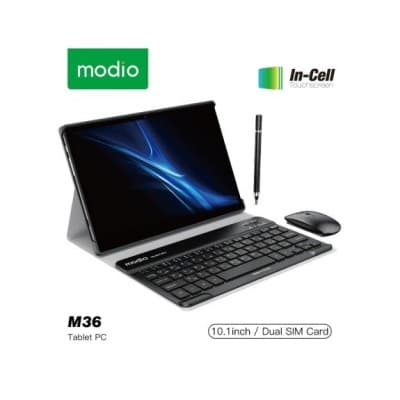 Tablette PC Android Modio M36 5G / 12 Go de RAM 512 Go / Clavier et souris sans fil-SIM /10,1