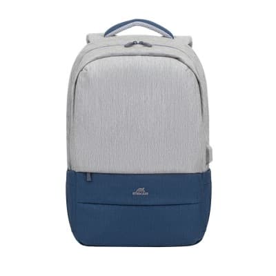 7567 grey/dark blue anti-theft Laptop backpack 17.3