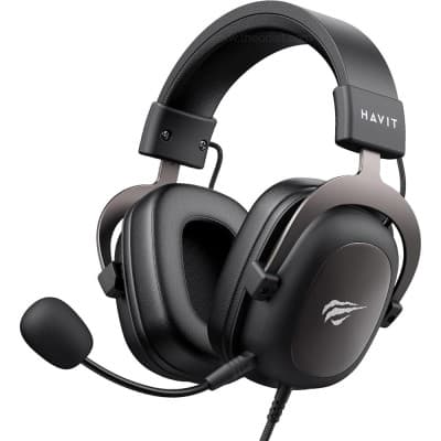 HAVIT H2002d Gaming Headset, 53mm Drivers, For PC, PS4, XBOX ONE (Black / White)