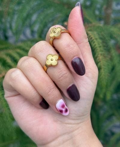 Bague van cleef doré