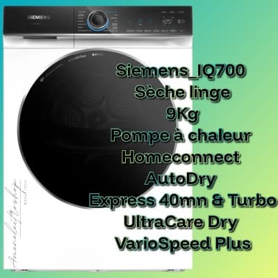 Siemens_IQ700 Sèche linge 9Kg