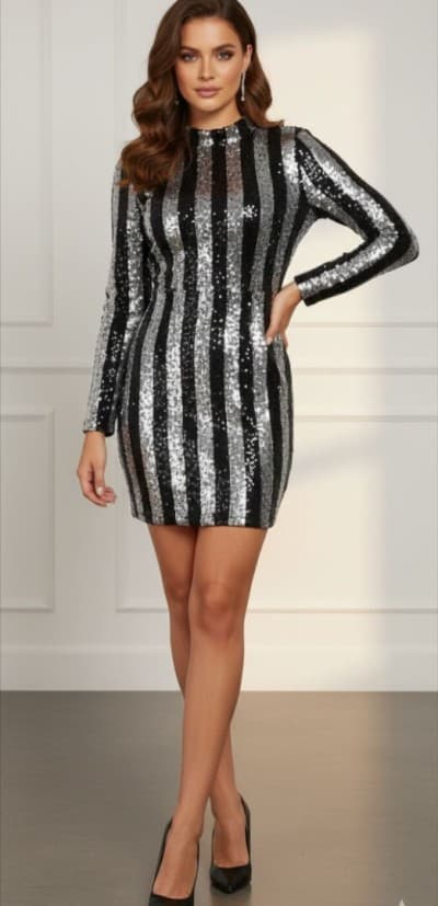 Robe pailletée