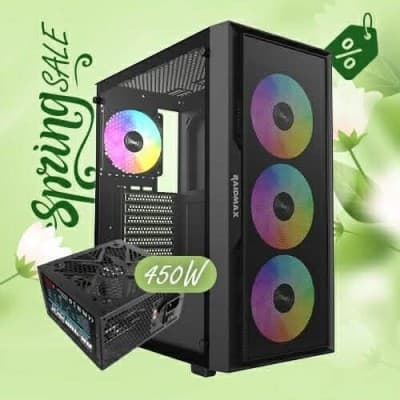 PROMO KIT UPGRADE BOÎTIER RAIDMAX VECTOR V159 BLACK + ALIMENTATION RAIDMAX XTB RX-450