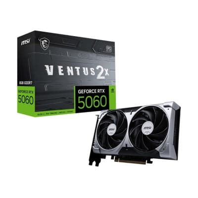 CARTE GRAPHIQUE MSI GEFORCE RTX 5060 VENTUS 2X 8GB OC BLACK