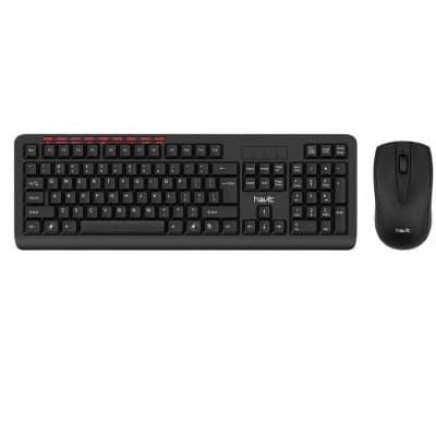 PROMO COMBO CLAVIER ET SOURIS SANS FIL HAVIT KB269GCM