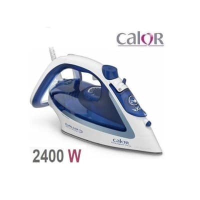 Calor Fer à Repasser Vapeur EASYGLISS Plus-2400W- FV5715 -Bleu-Blanc