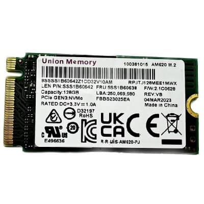 M.2 UNION MEMORY AM620 128GB GEN3 2100/1200Mbps NVME 2242
