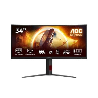 AOC AGON CU34G4 ULTRA WIDE 34 180HZ WQHD FAST VA 0.5MS HDR10 02x HDMI2.0 / 01x DP1.4