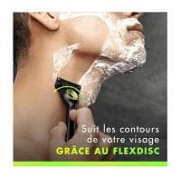 Gillette Labs Rasoir Pour Homme, 5 Lames, Edition Neon Night - Avec Barre Exfoliante, Produit d'Origine