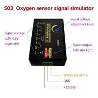 Simulateur de signal de capteur d'oxygène d'automobile de véhicule, S03, capteur d'oxygène de voiture à 4 fils, générateur de signal, plage réglable de 0.2 à 0.8V, nouveau
