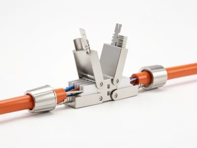 Connecteur RJ45 Industriel 90 Cat6A_Cat7_Cat8 (Installation Rapide)
