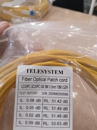 Cable Jarretiere Monomode LC/SC Duplex 10M