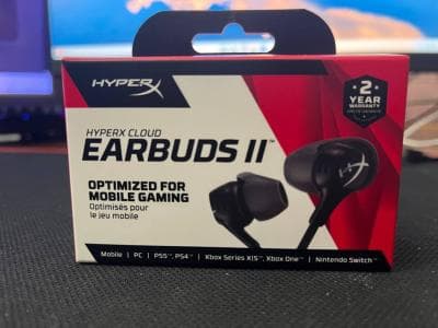 HYPERX CLOUD EARBUDS II - ÉCOUTEURS GAMING FILAIRES -JACK 3.5 - MIC INTÉGRÉ - MULTIPLATFORME -BLACK