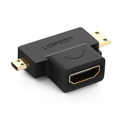 Adaptateur mini/micro HDMI vers HDMI UGREEN REF : 20144