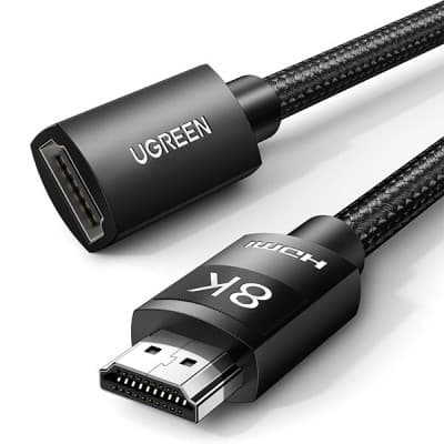 Rallonge HDMI 2.1 8K 60Hz UGREEN REF : 40447 Tressé en Maille de Coton