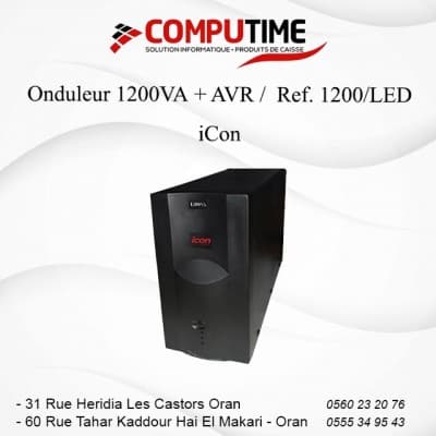 Onduleur 1200VA AVR***sortie prise*** 1200 LED iCon