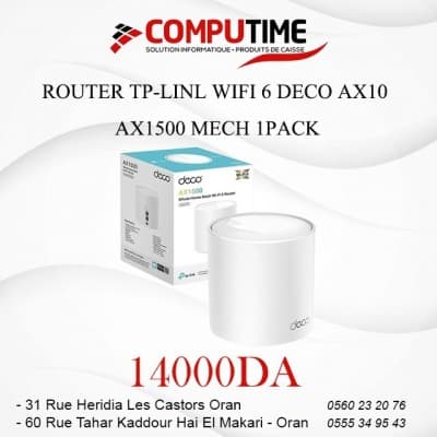 ROUTER TP-LINK WIFI 6 DECO AX10 AX1500 MECH 1PACK