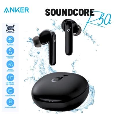Anker Soundcore écouteur sans fil R50i avec Big Bass Bluetooth 5.3 étanche IPX5