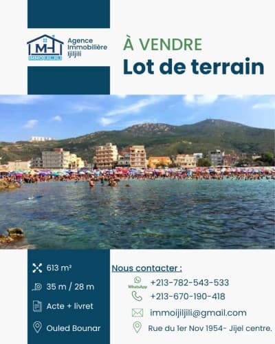 Vente Terrain Jijel Jijel