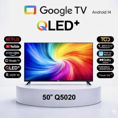 TV IRIS 50" QLED+ Q5020 GOOGLE TV FHD SMART ANDROID 14 50 pouces