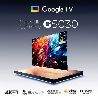 TV IRIS 50" G5030 GOOGLE TV 4K UHD SMART ANDROID 50 POUCES
