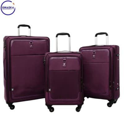 Série 3 Pièces WINTER En Polyester Imperméable Avec Roue Démontable GRIS / VIOLET