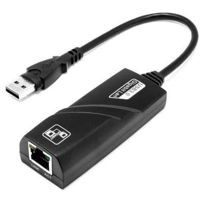 Adaptateur Carte réseau USB 3.0 vers Gigabit Ethernet RJ45 LAN 1000mbps pour ordinateur PC TV Box