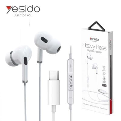 Yesido YH35 Écouteurs Filaire USB-C avec Microphone Intégré
