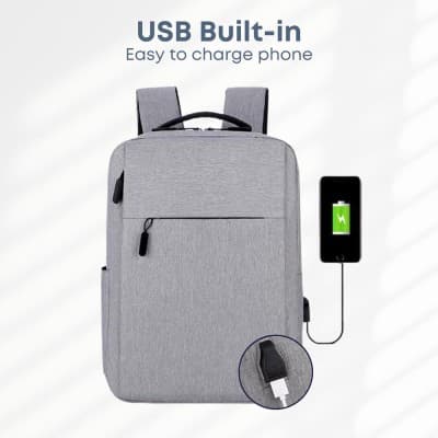 Sac a dos pour ordinateur portable LAPTOP 15.6 pouces etanche avec Cable USB