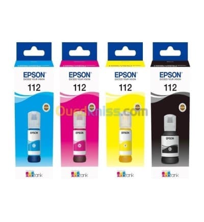 PACK Bouteilles D'encre EPSON EcoTank 112 pour la L6270/L15160