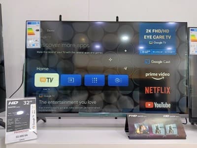 TV IRIS 32" G4030 * FULL HD * GOOGLE TV * ANDROID14 * BELUTOOTH * EYE CARE * DOLBY AUDIO * GOOGEL CAST