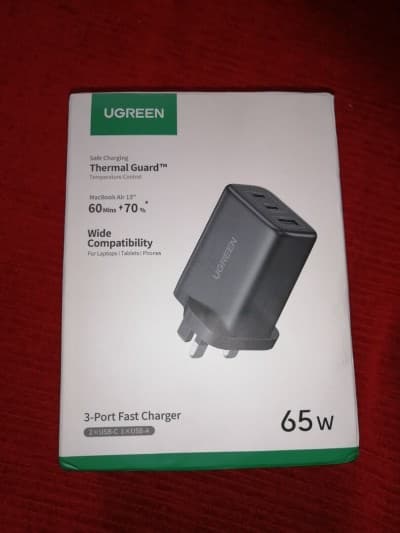 Chargeur ugreen 65w original produit