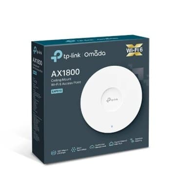 Point d'accès TP-LINK WIFI 6 AX1800 OMADA EAP610 Plafonnier - Ethernet Gigabit - support POE+