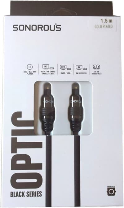 Cable optique SONOROUS AUDIO 1.5m